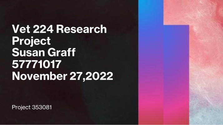 IMHA in Dogs and Cats - VET224 Research Project