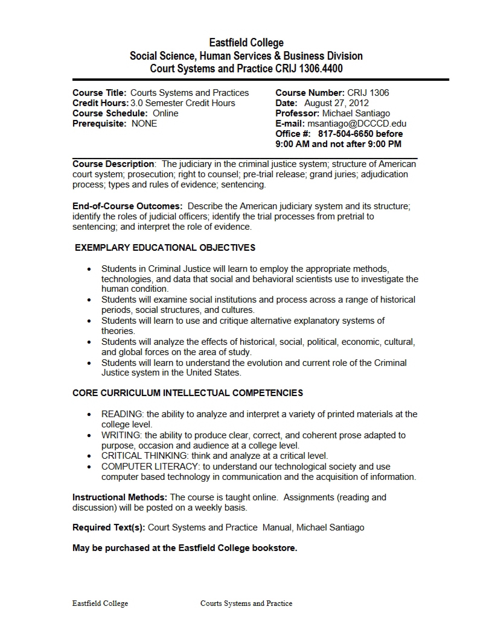 Syllabus - CRIJ 1306