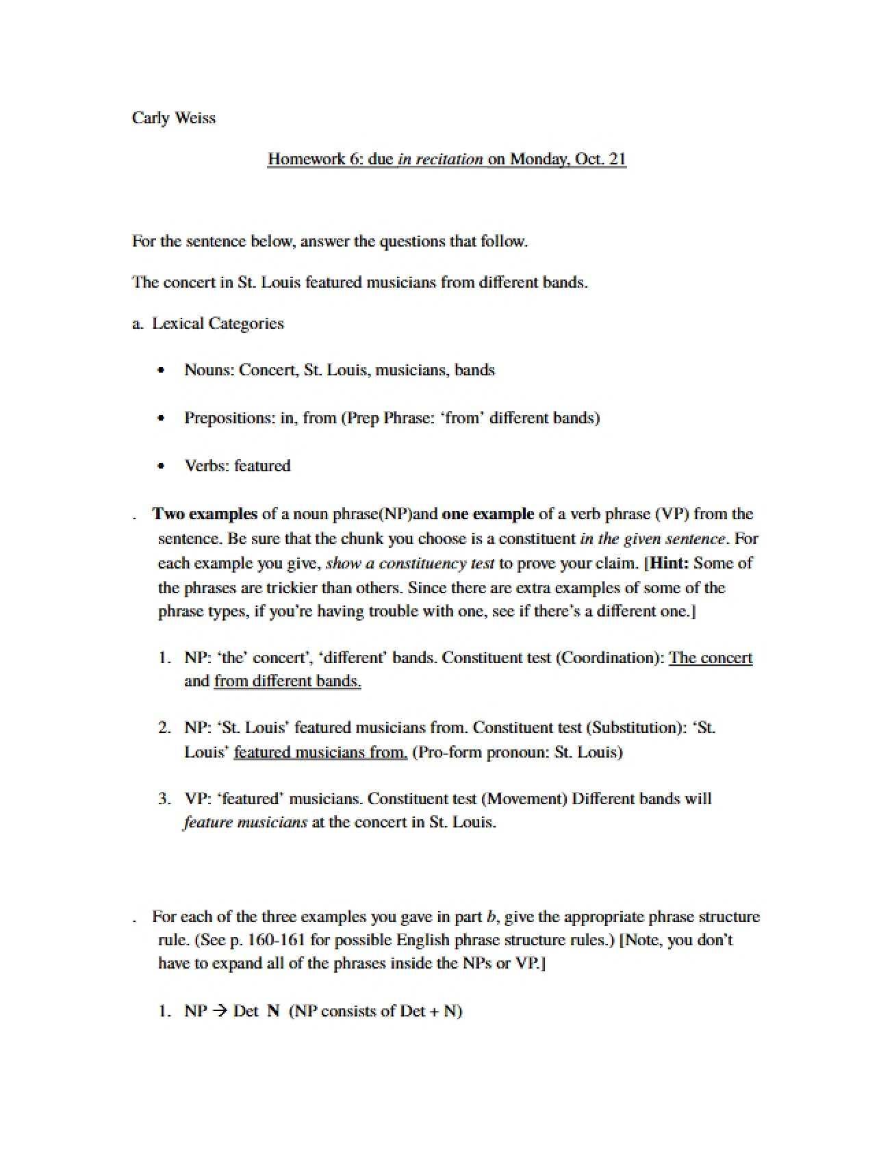Linguistics Homework 6