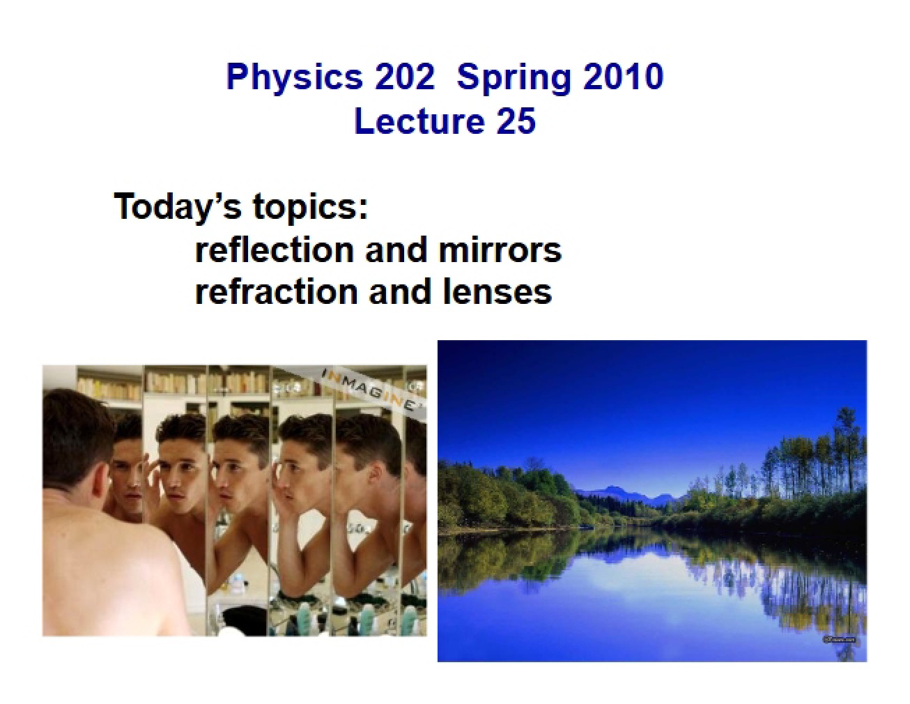 Notes for Lecture 23