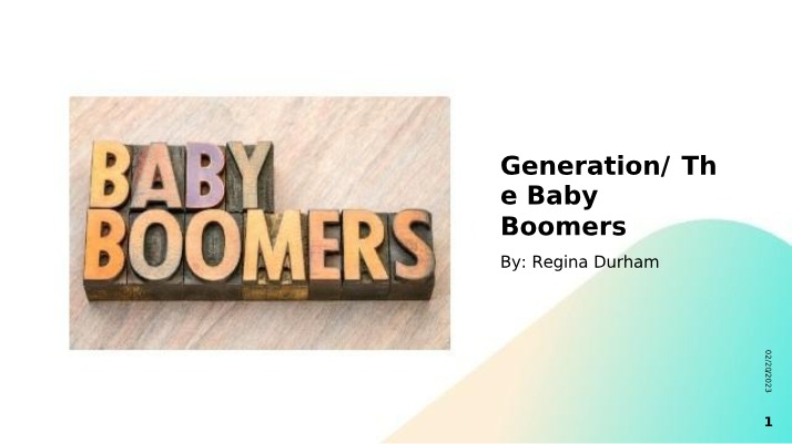 Work Ethic of the Baby Boomer Generation