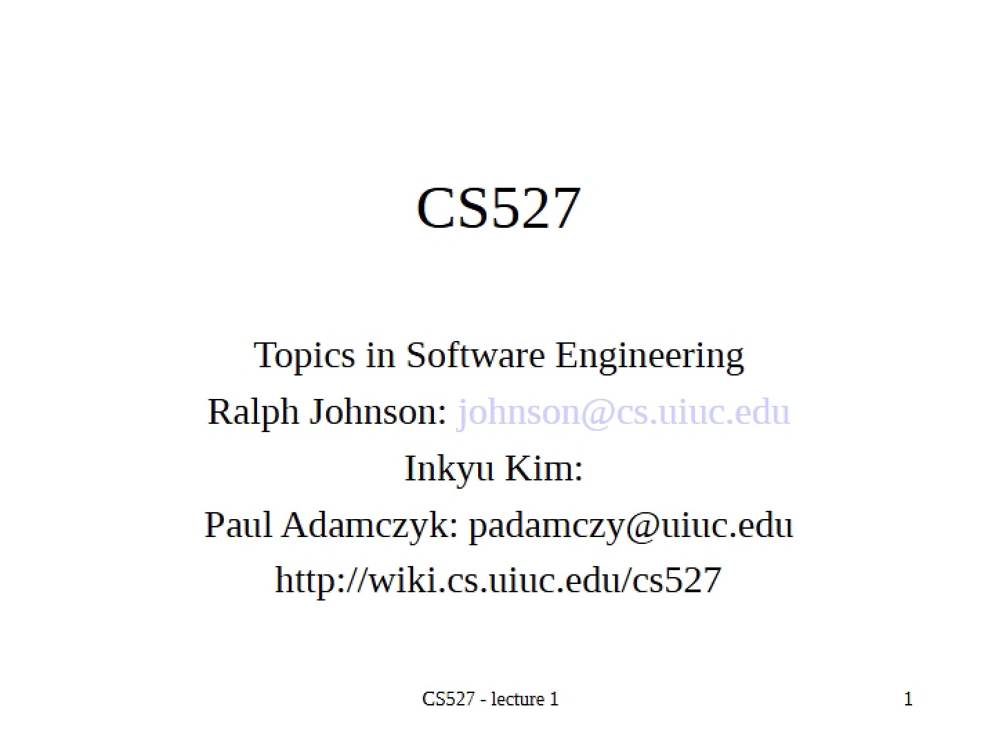 Engineering of Software