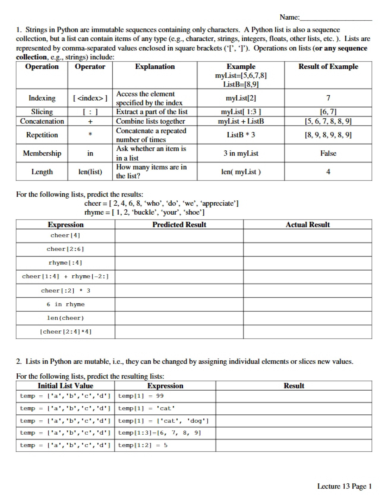 Lecture Notes CS 1510