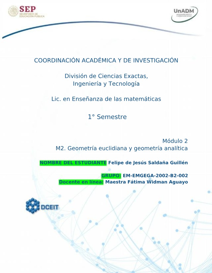 M2GEGA - Unidad 1 Actividad 1 - Felipe De Jesús
