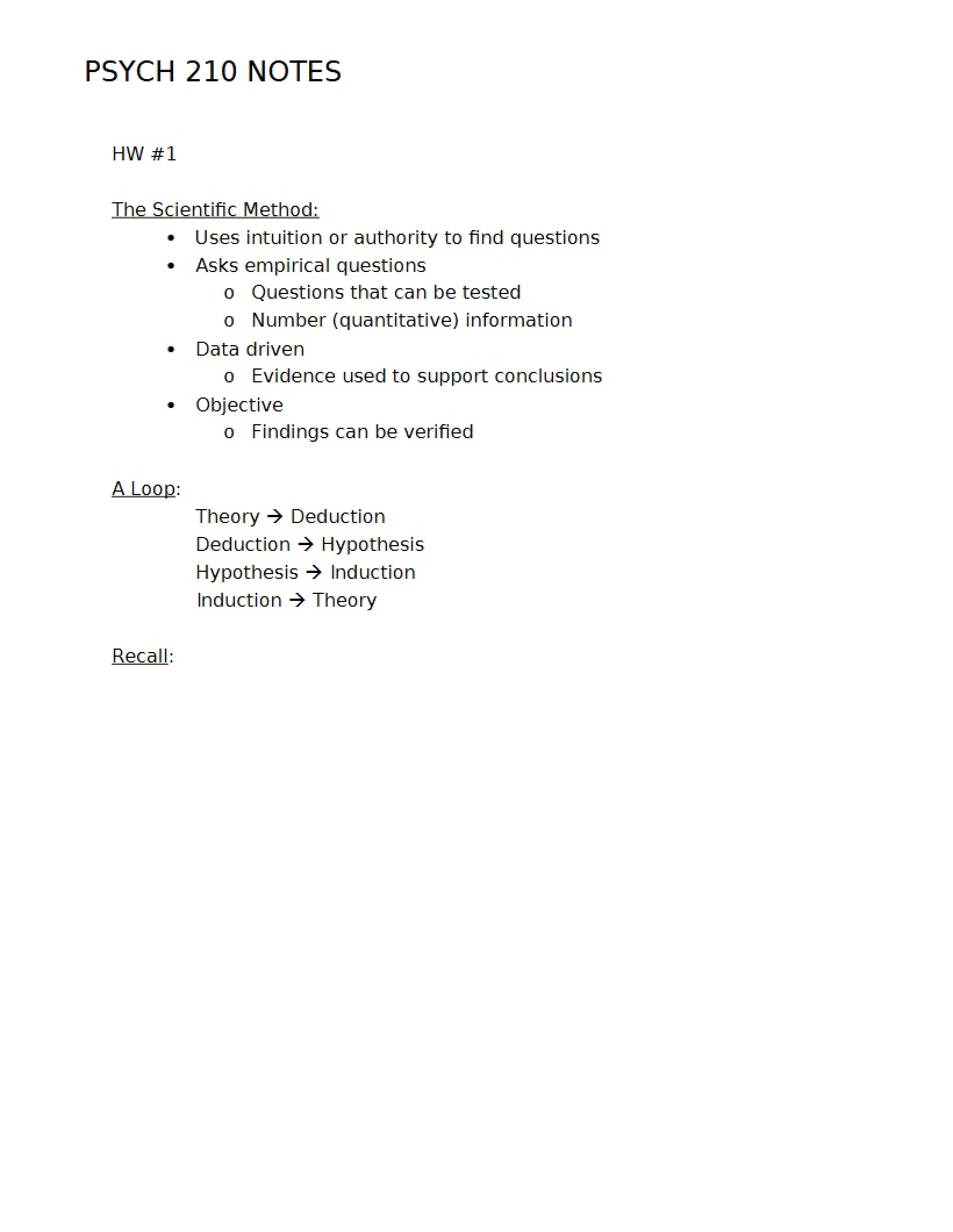 Course Notes