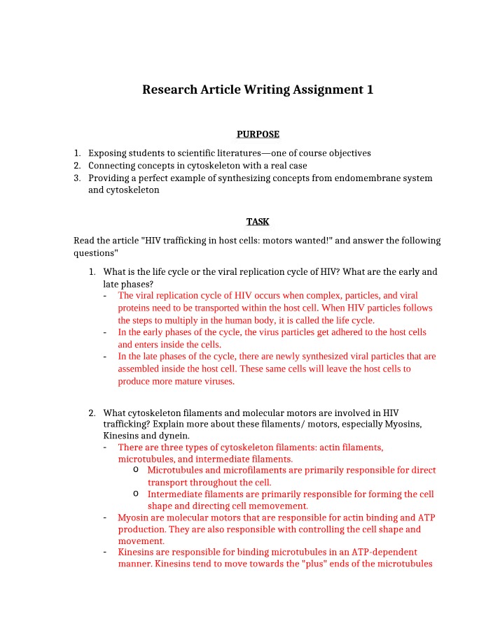 Writing Assignment 1 - Research Article