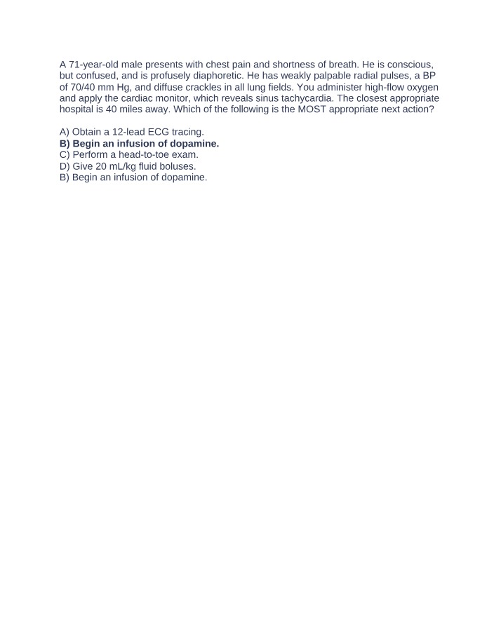 Managing Chest Pain and Shortness of Breath - Next Steps
