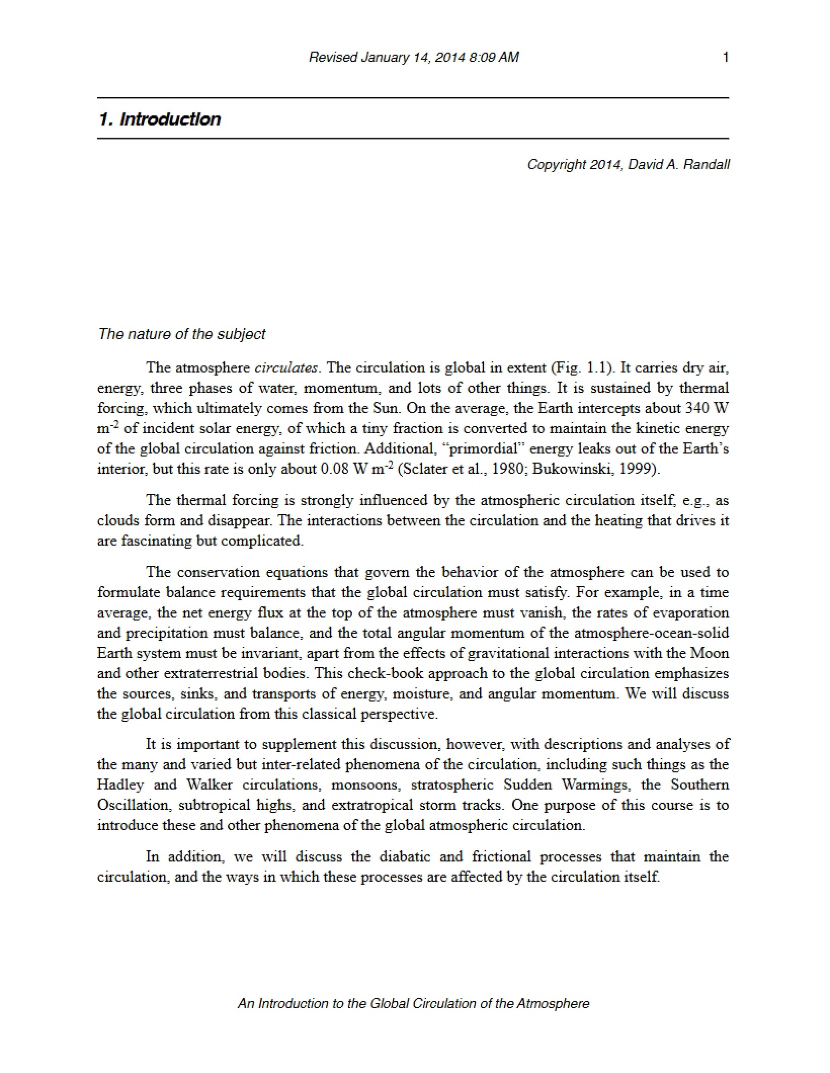 Study Guide Atmospheric Radiation