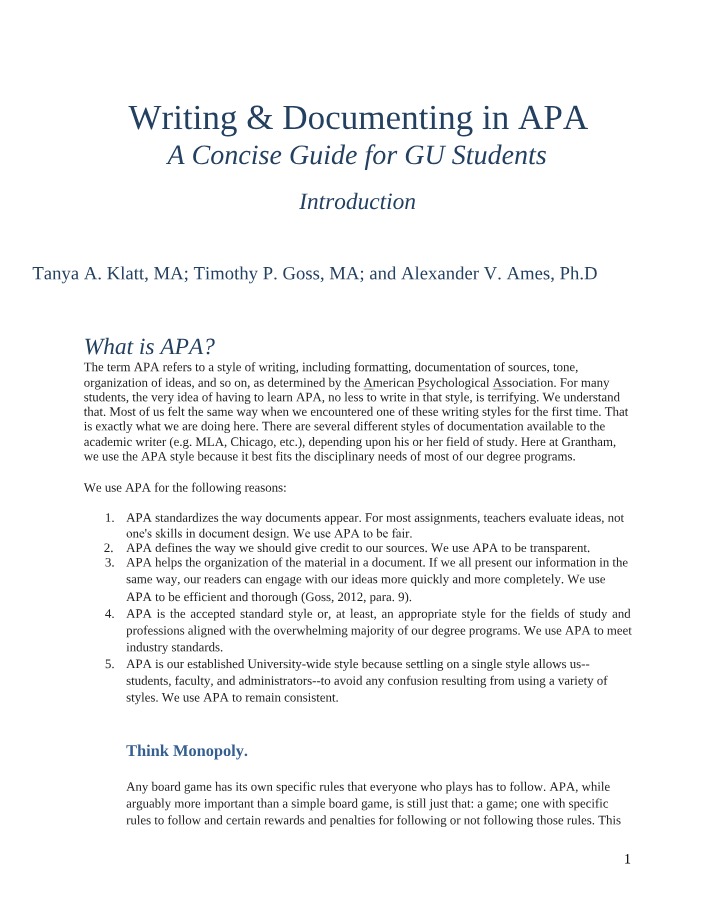 APA 7 Guide