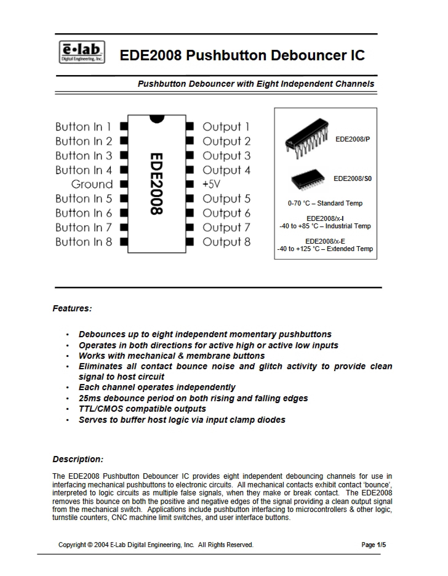 Datasheet for EDE2008