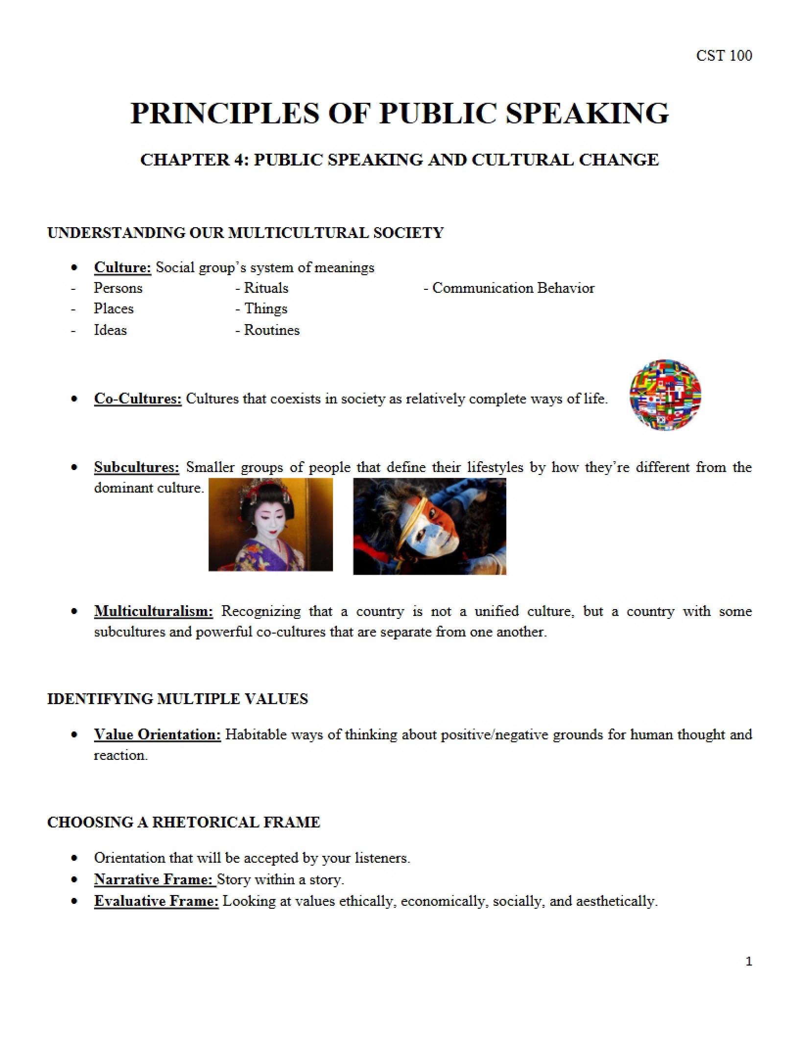 Chapter 4 Cultural Change via Public Speaking