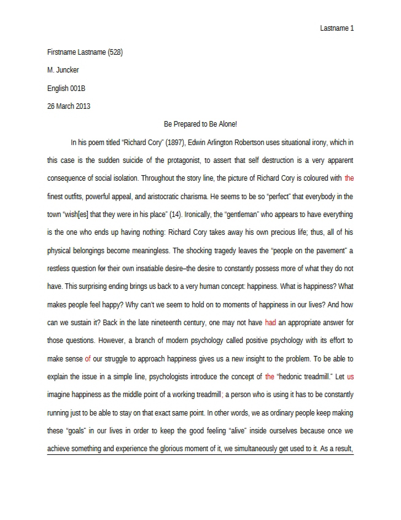 English 1B Essay