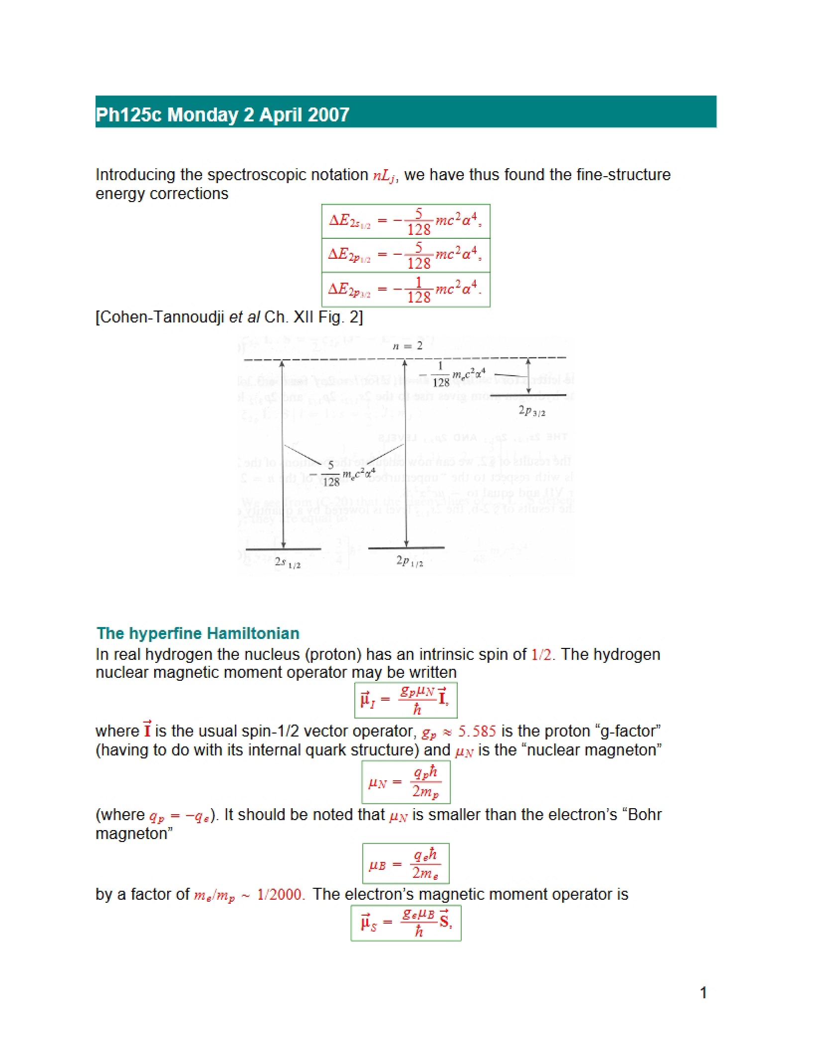 Instructional Notes