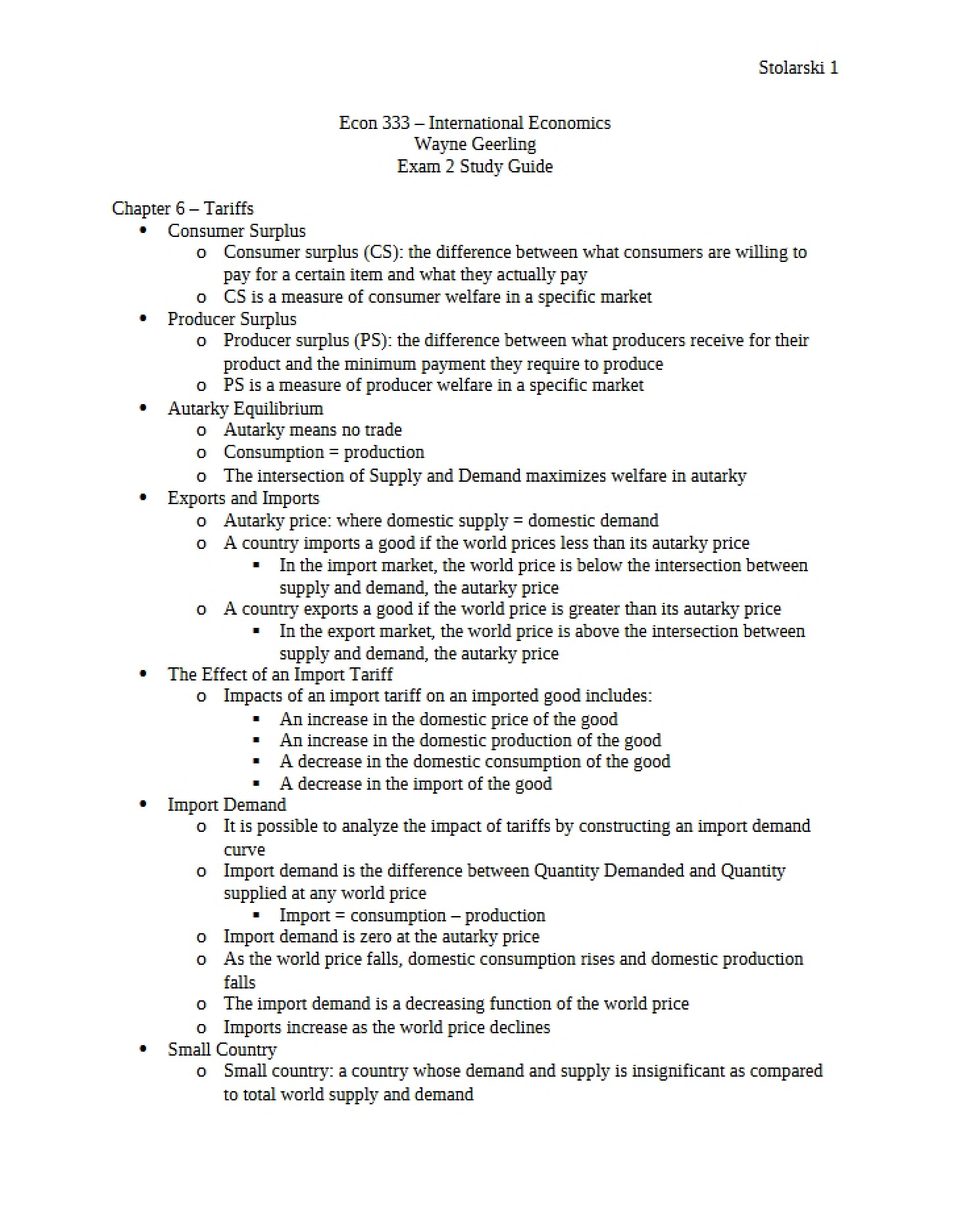 Guide for Exam 2 Preparation