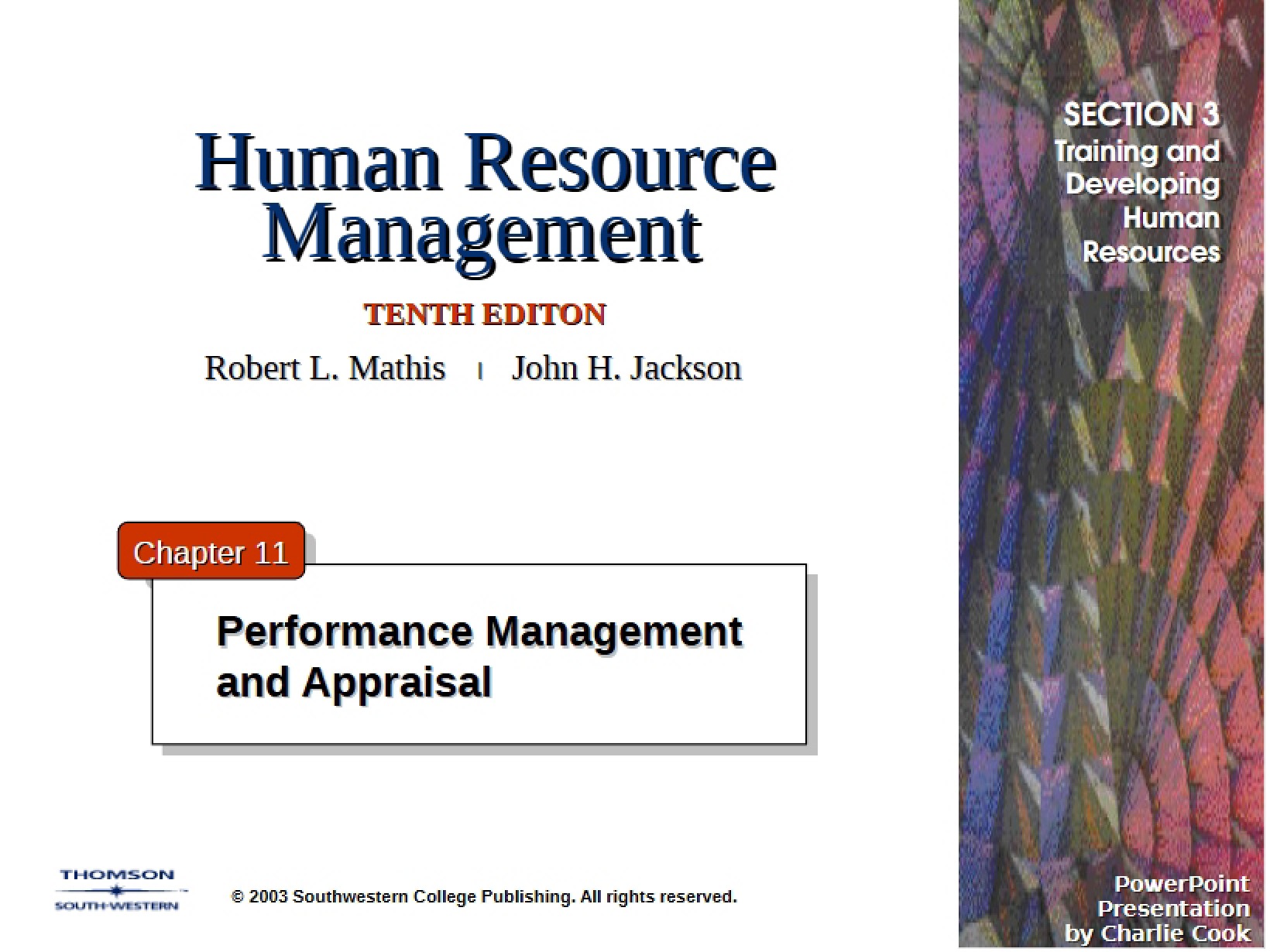 Appraisal and Performance Management (Ch 11)