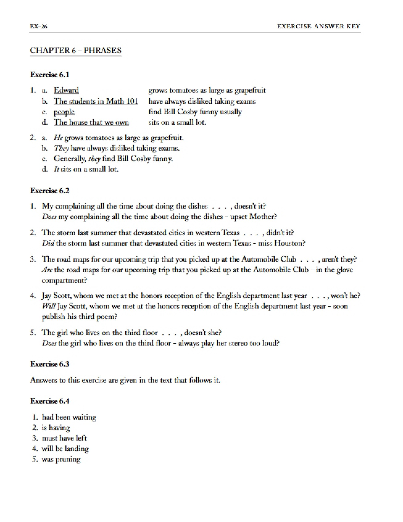 Structure of Phrases