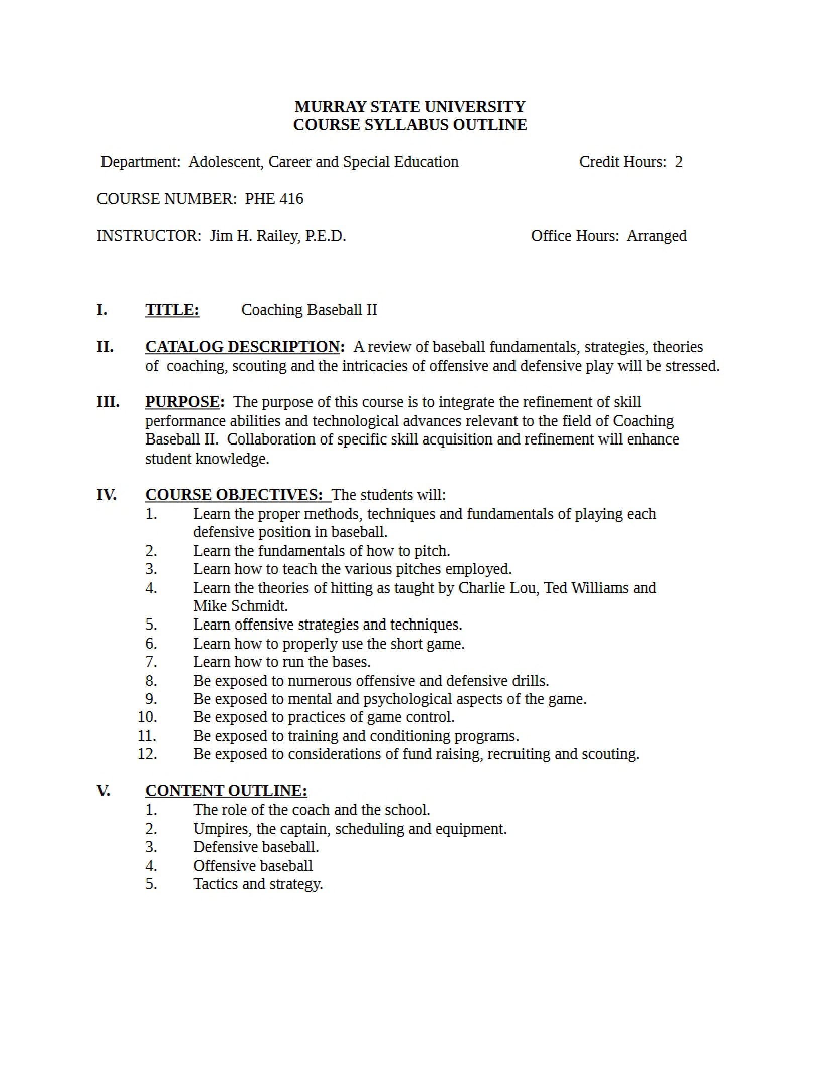 Syllabus