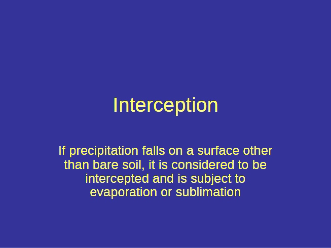 Interception Processes