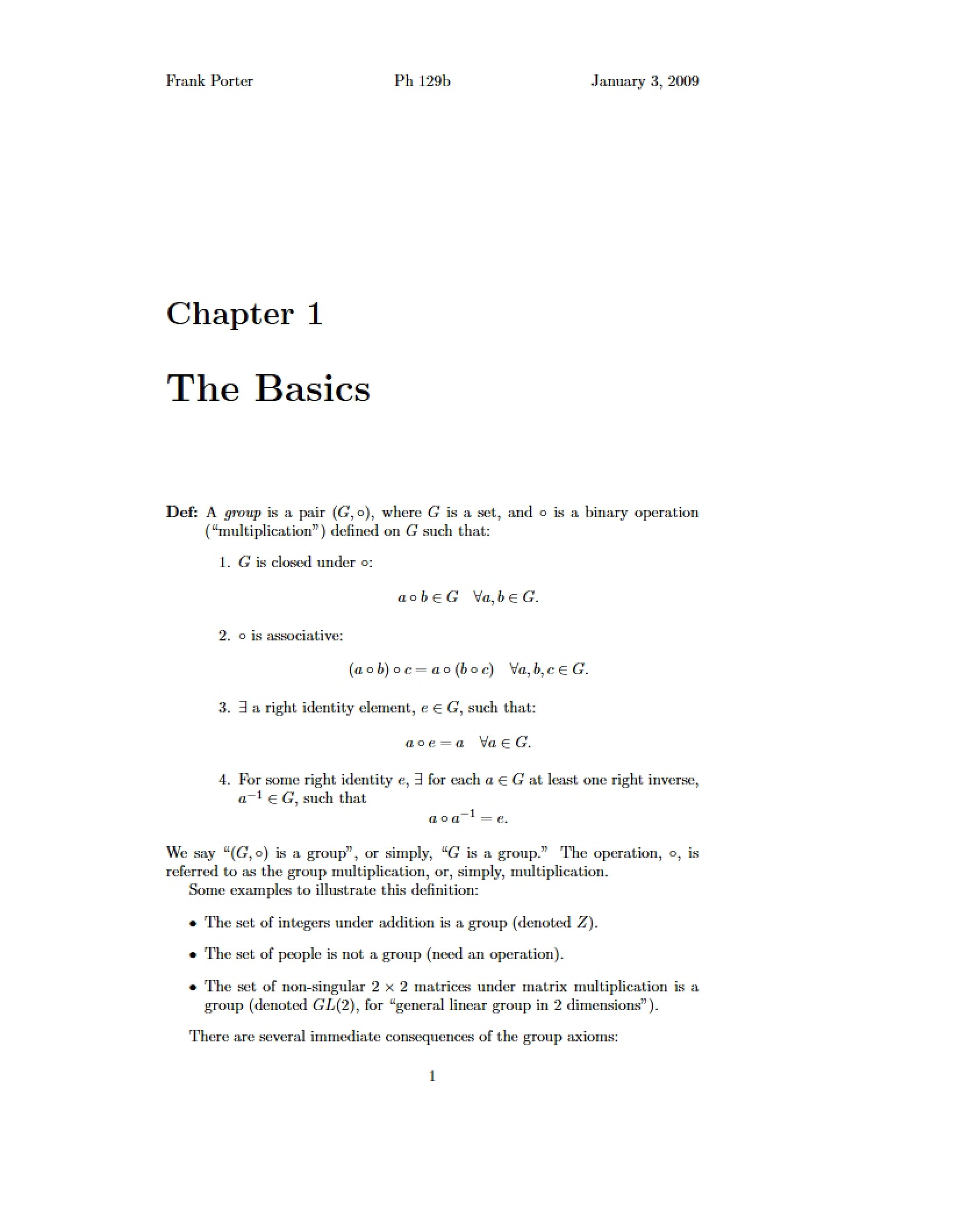 Fundamental Concepts