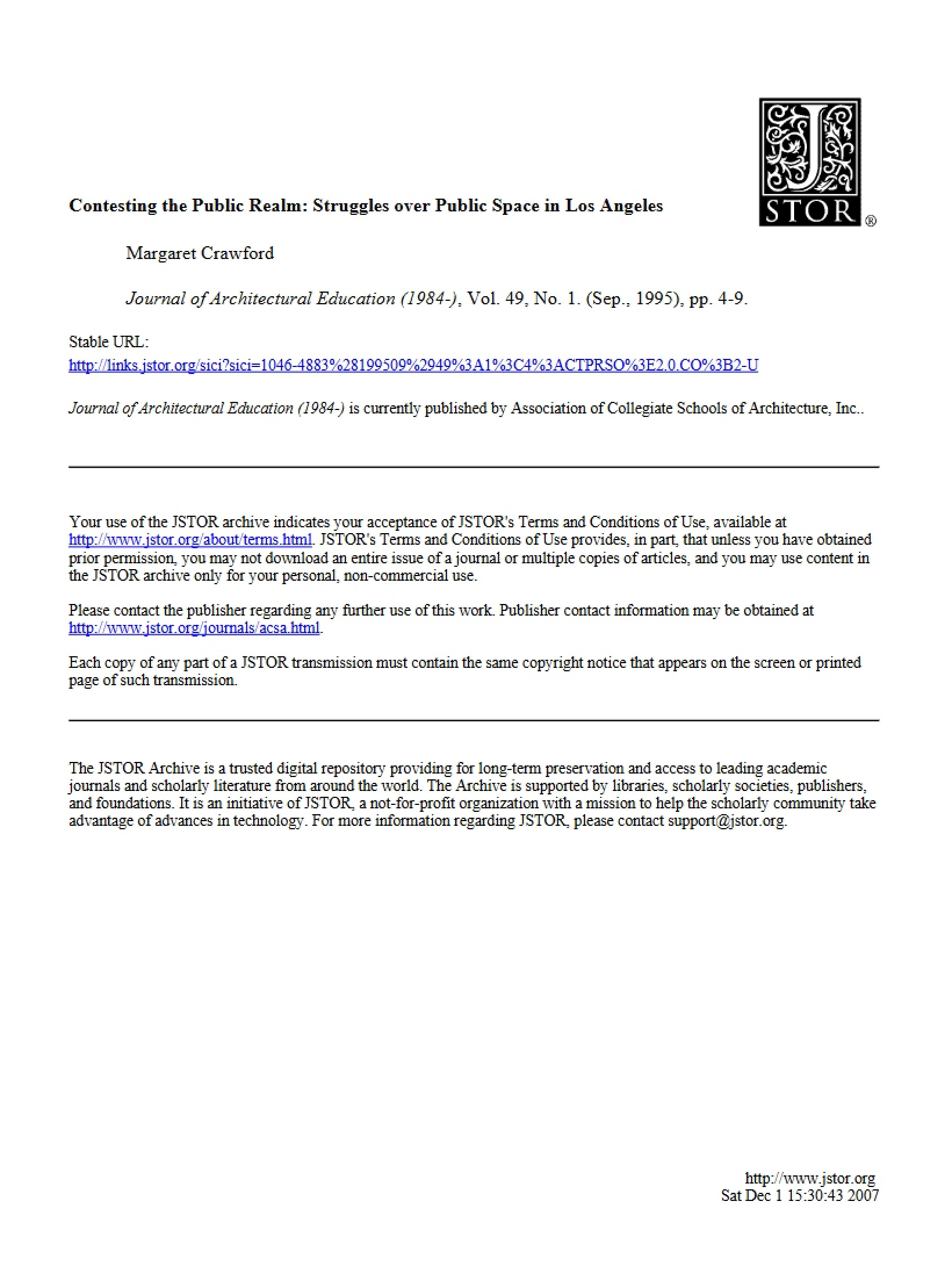 Public Realm Contested