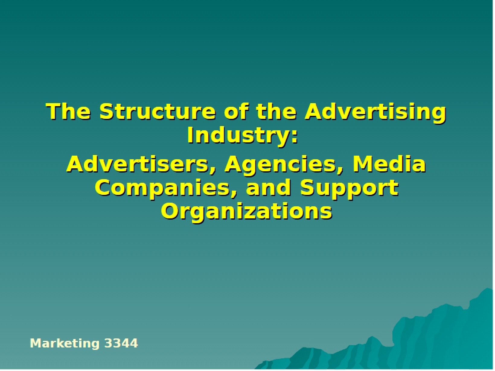 Advertising Industry Structure