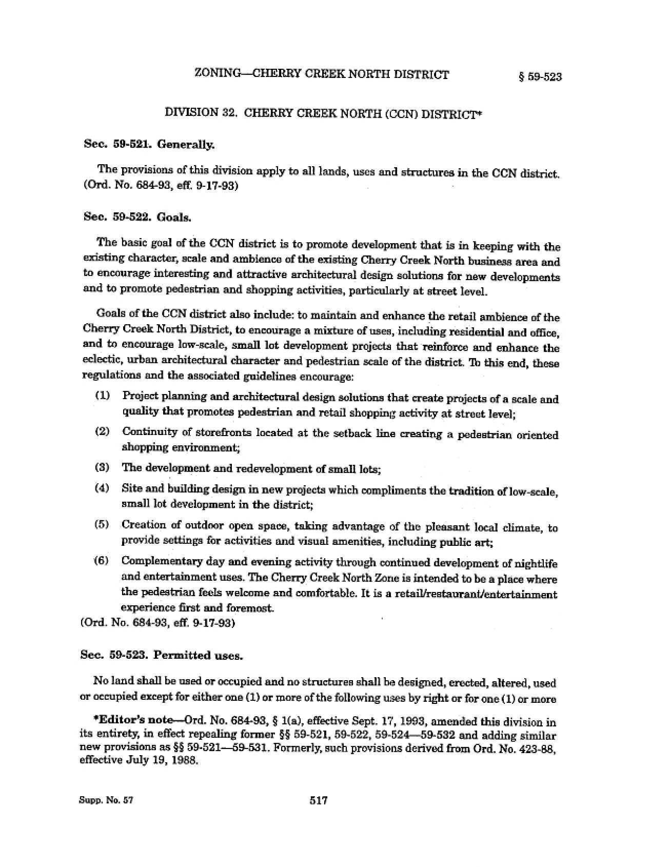 Case Study Cherry Creek North (CCN) District