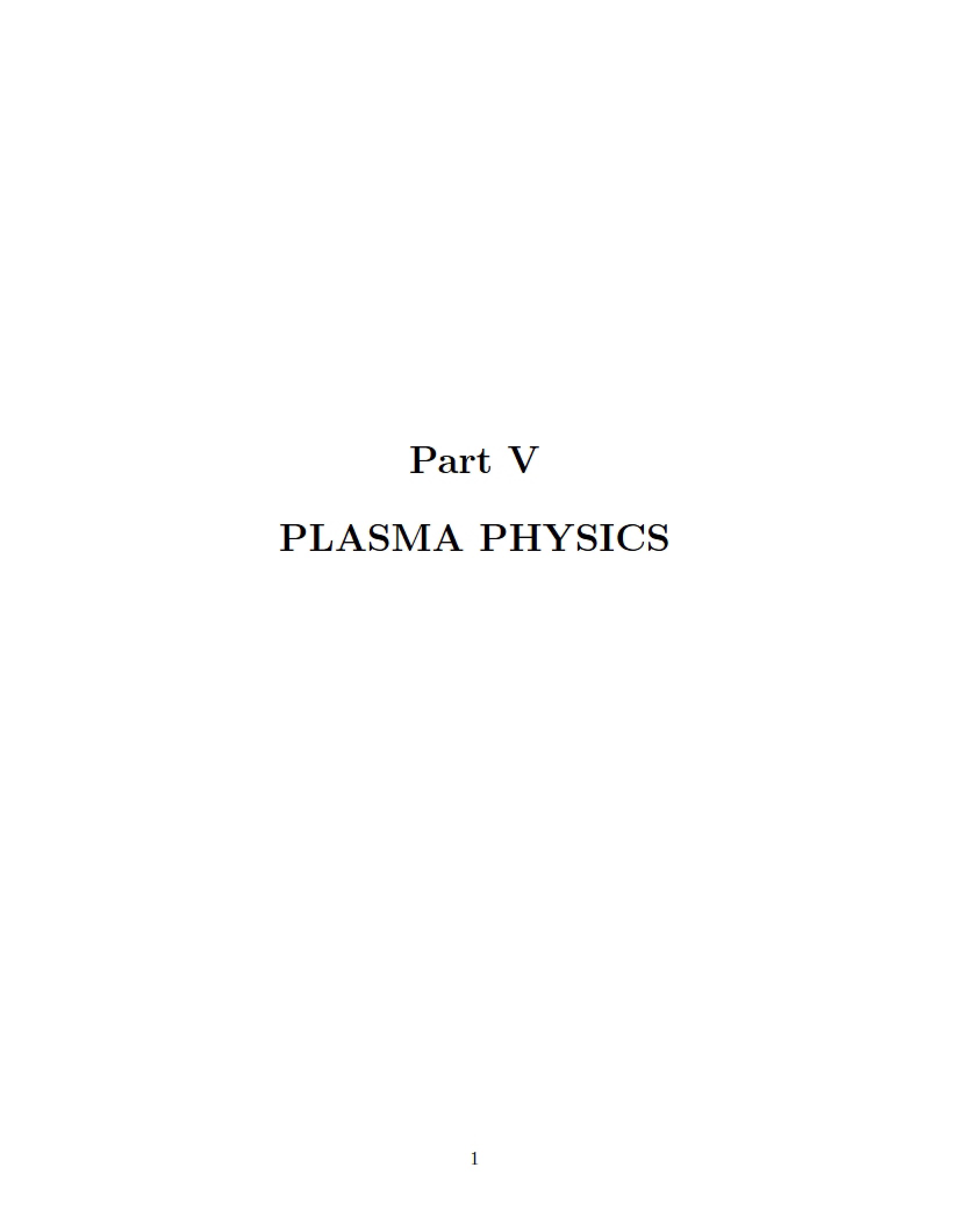 Plasma Physics Principles