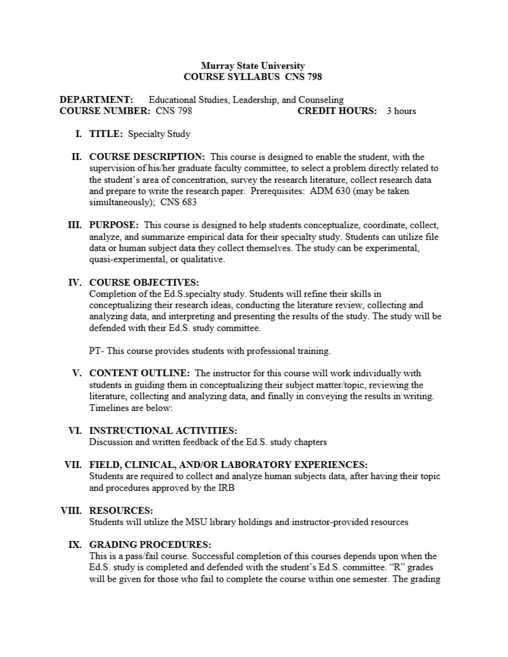 Syllabus