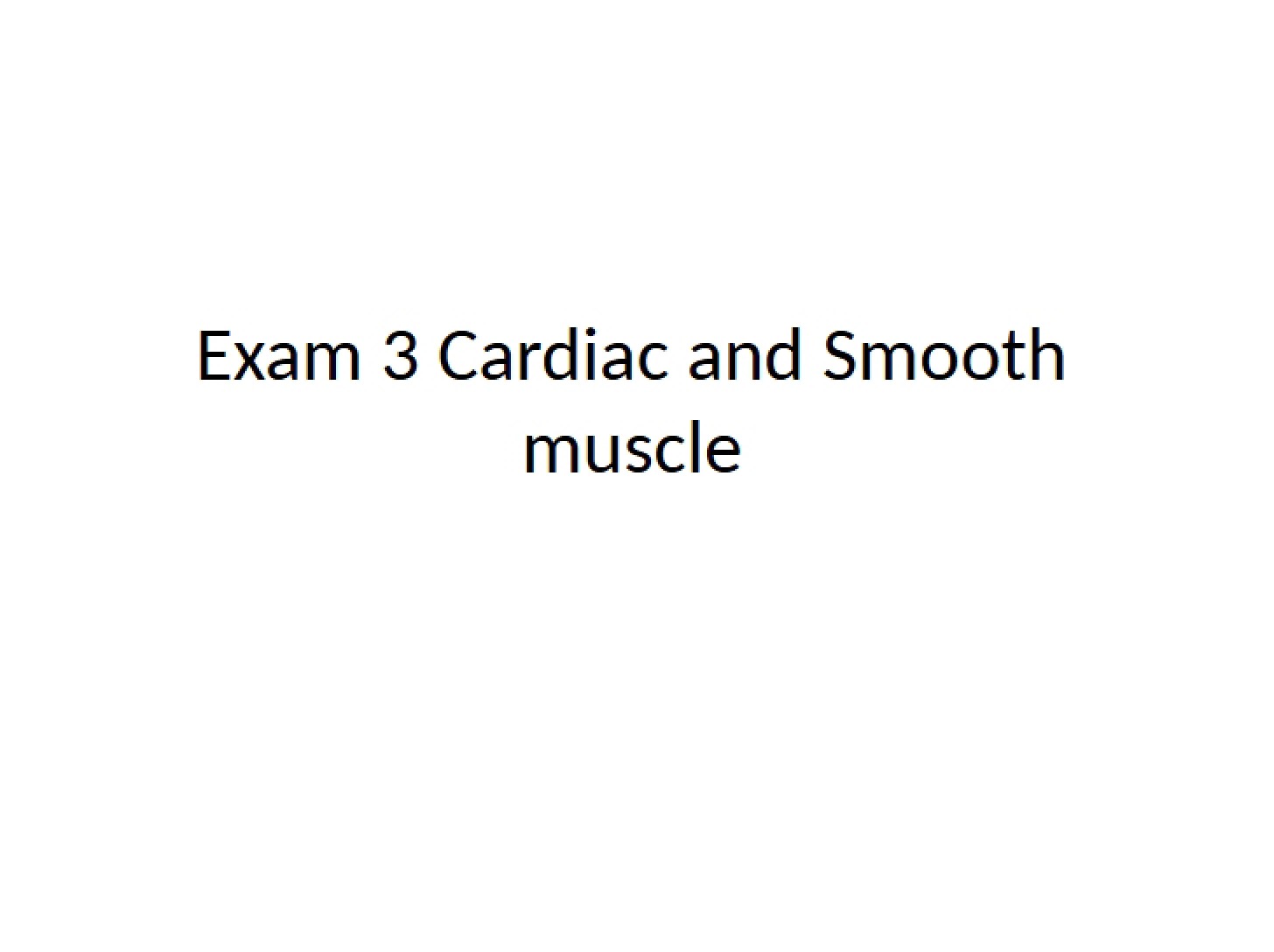 Exam 3 Physiology