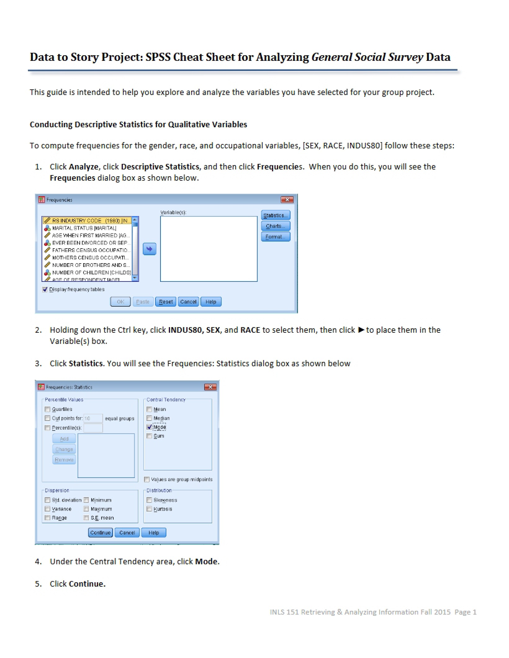General Social Survey Analysis SPSS Guide