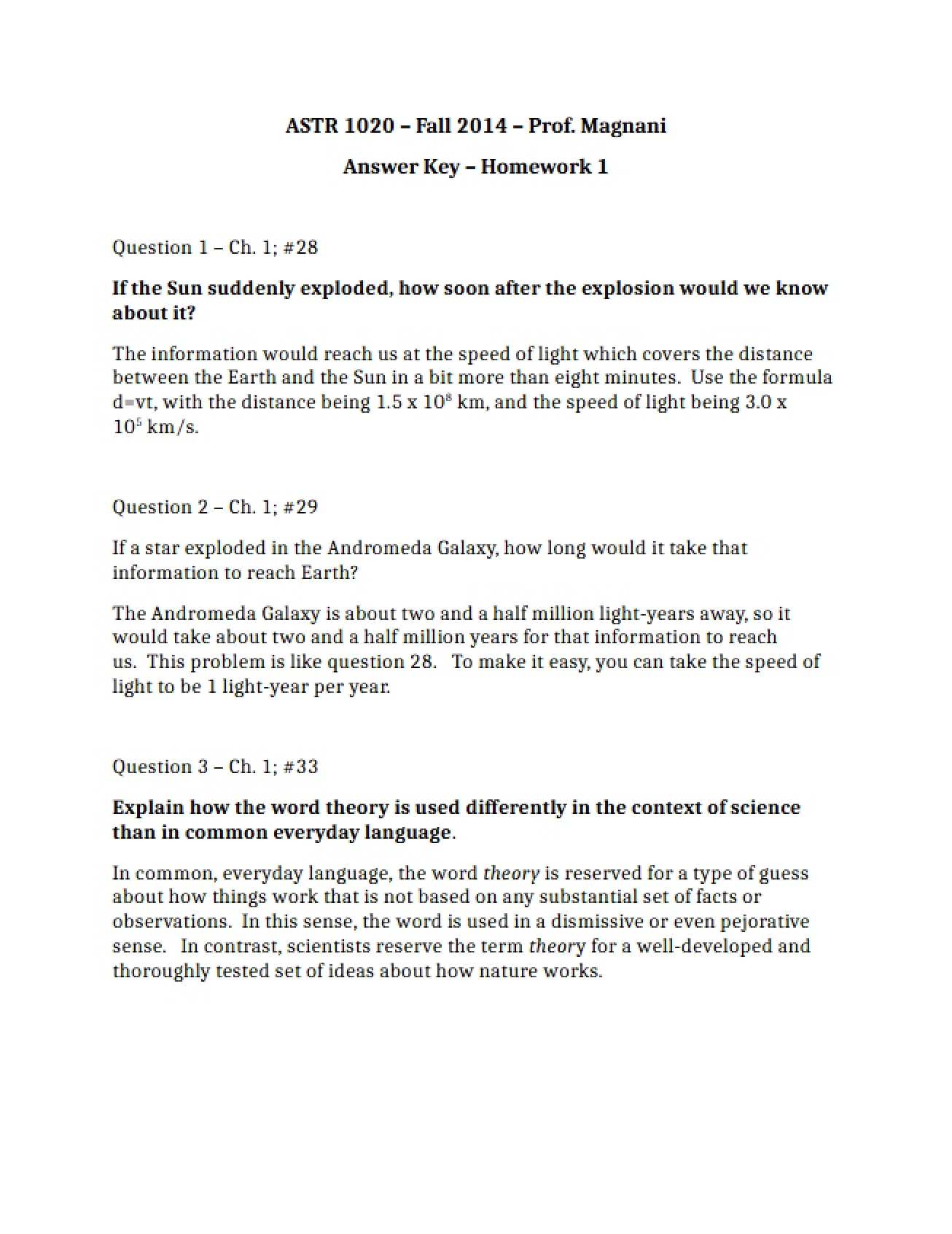Study Guide for the First Test