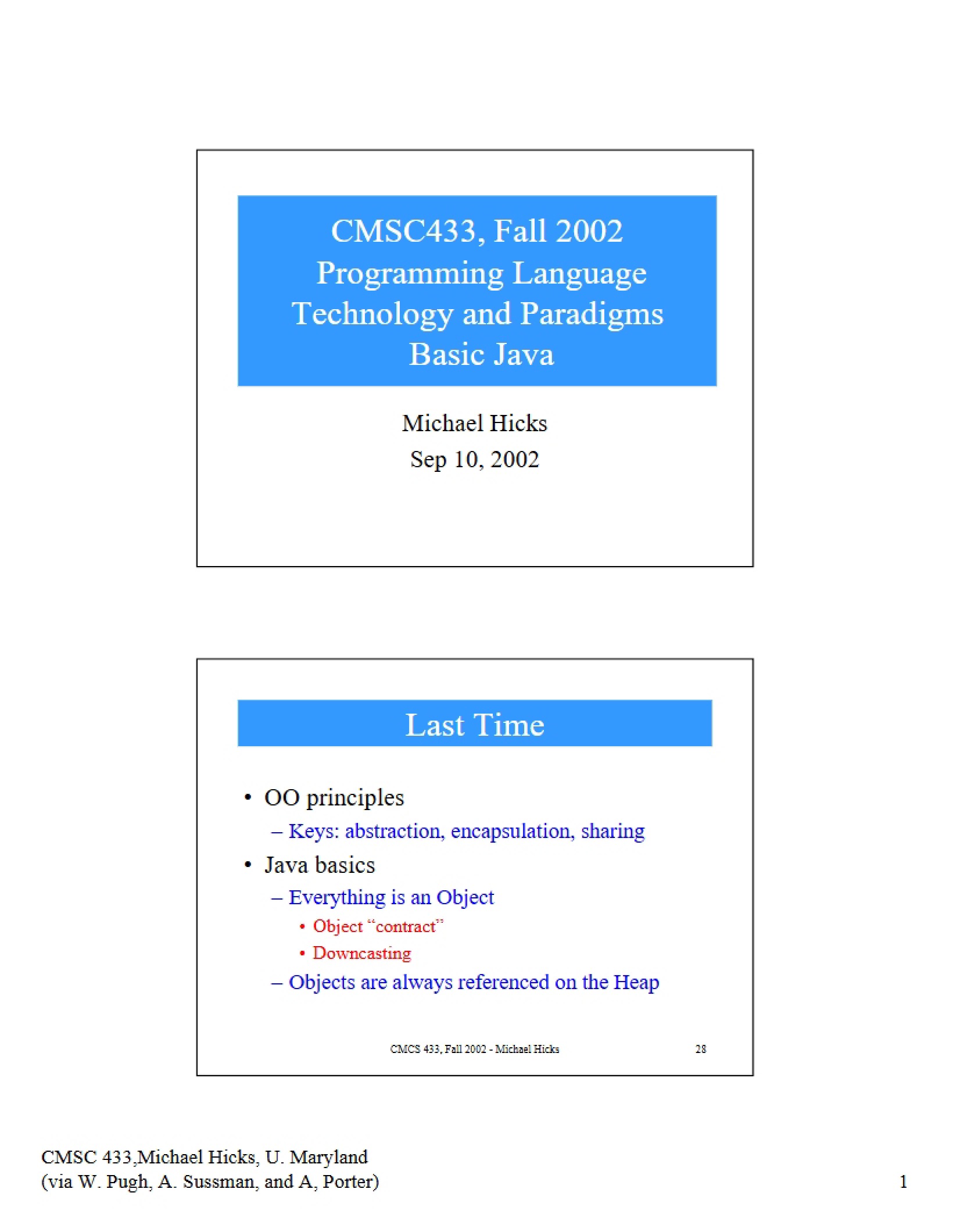 Java Fundamentals