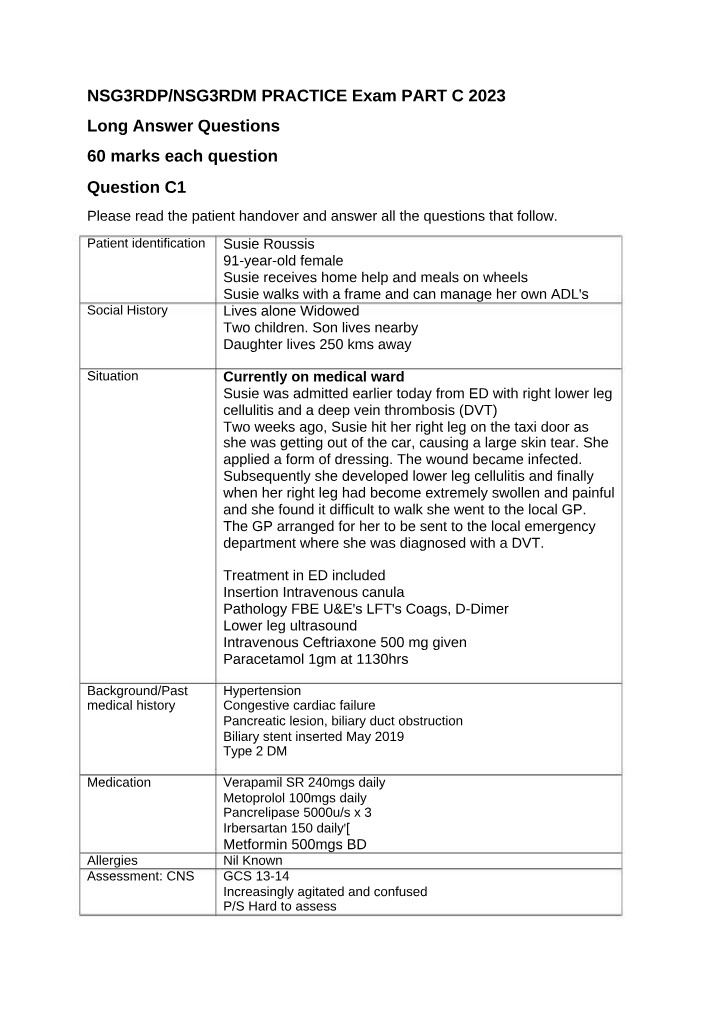 NSG3RDP-NSG3RDM 2023 Practice Exam Part C