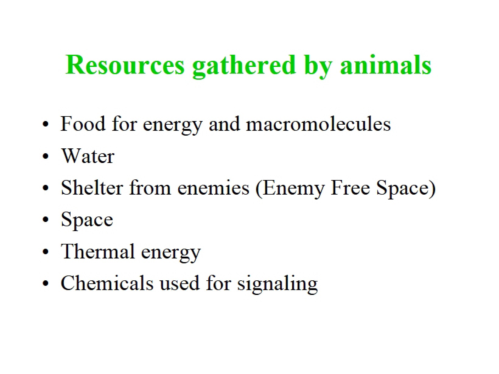 Acquisition of Resources