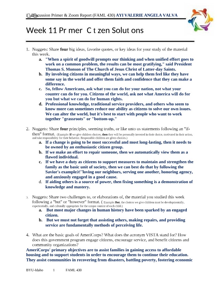 Key Ideas for Engaging Citizens and Creating Solutions