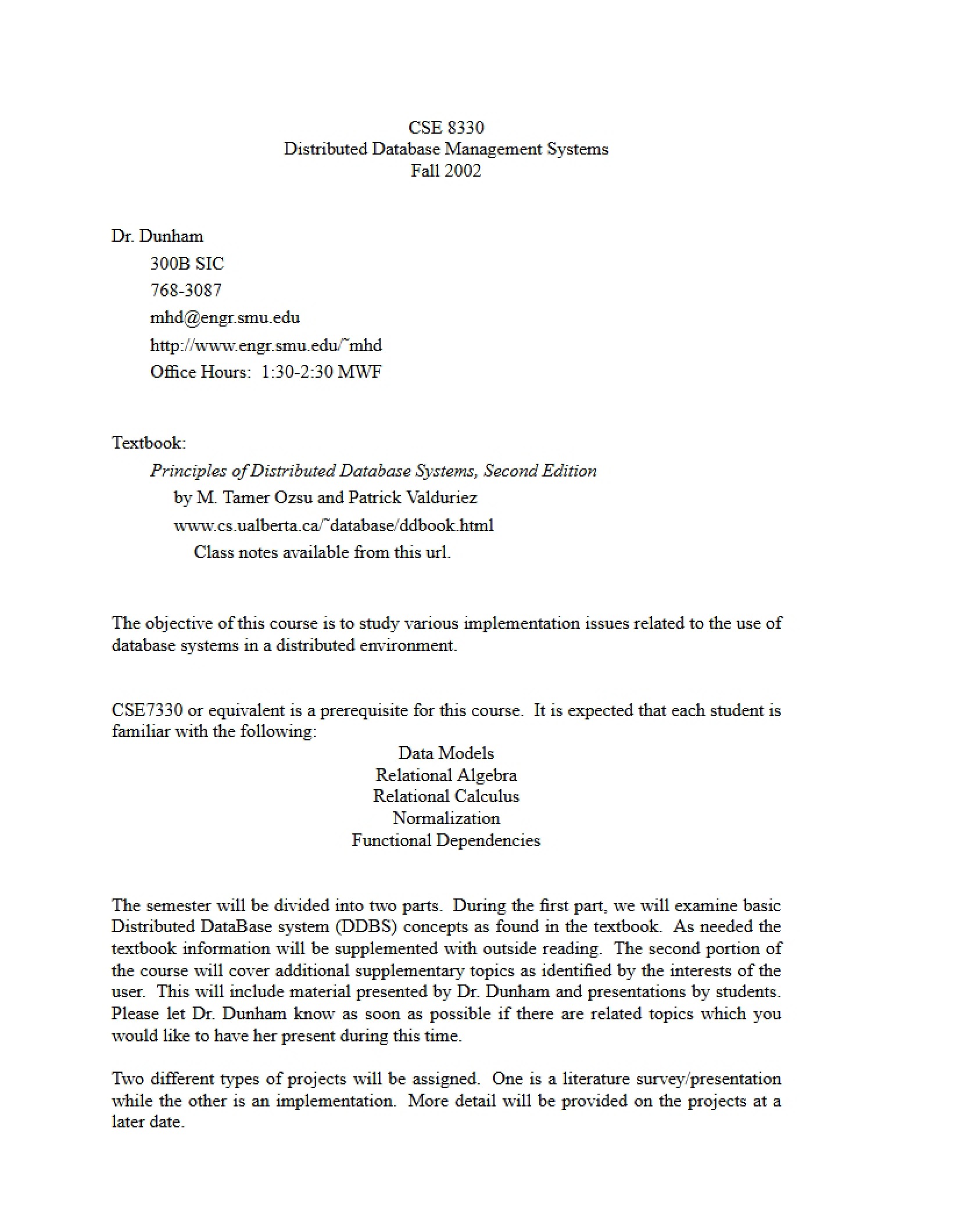 Distributed DBMS Notes