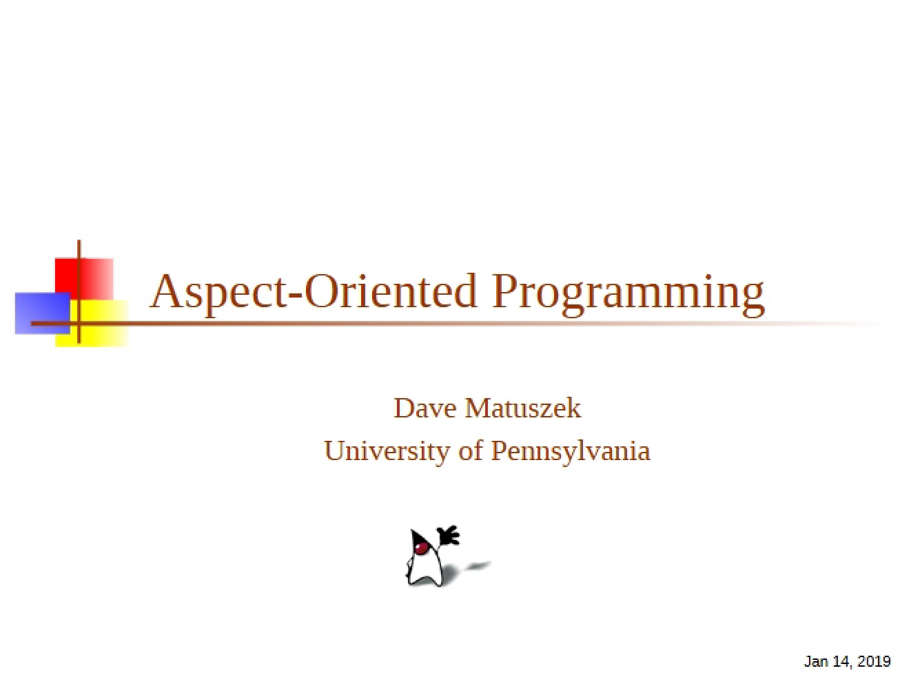 Programming (Aspect-Oriented)