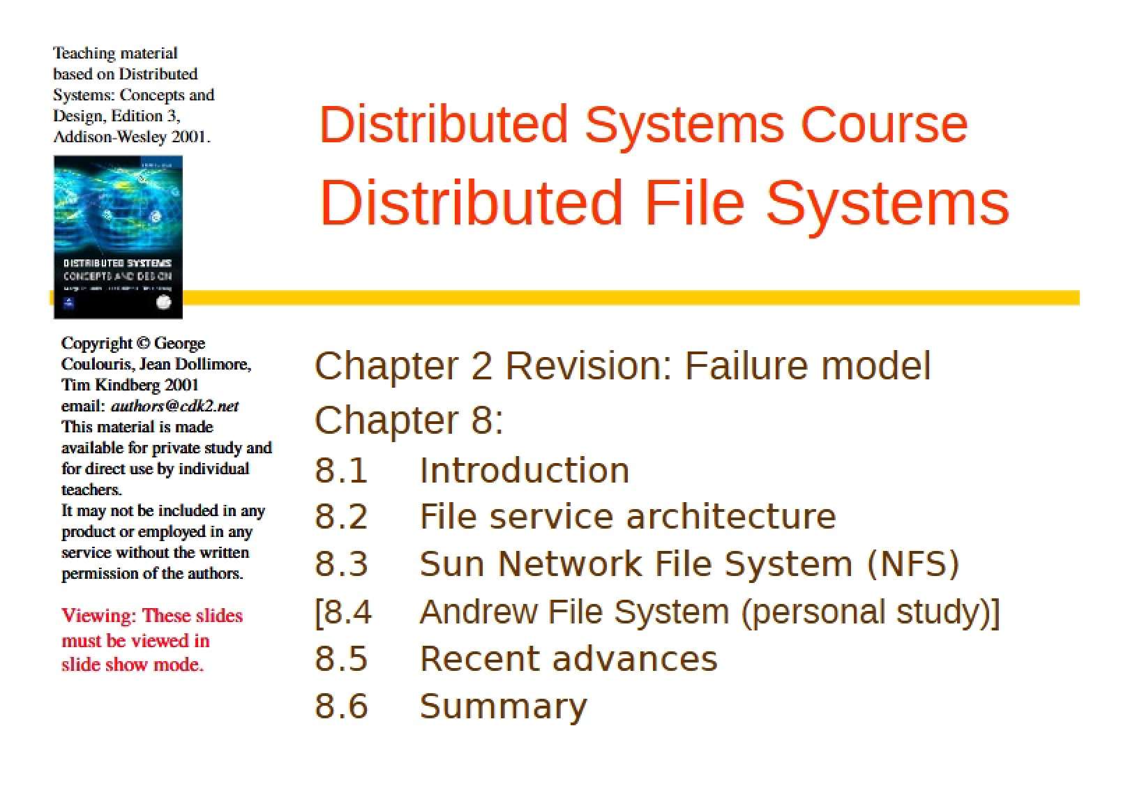 File Services (Chapter 8)
