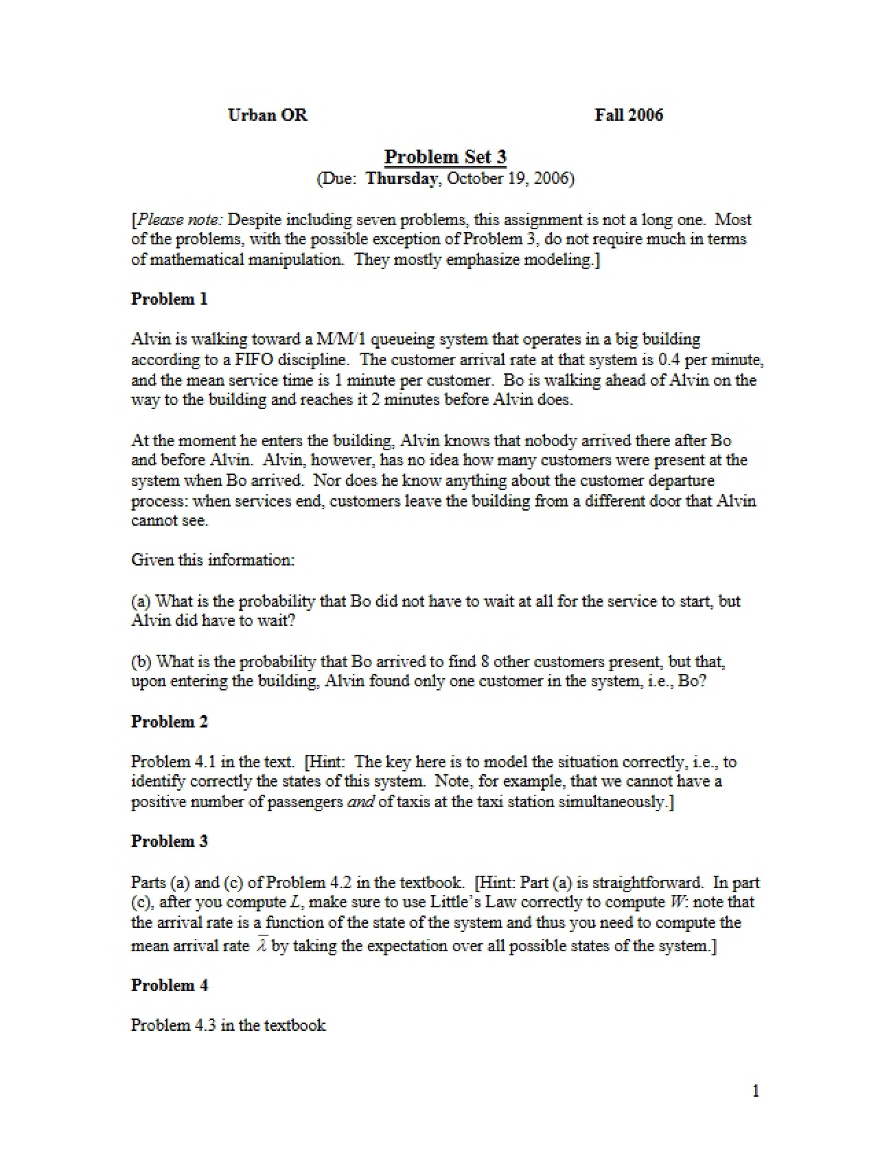Problem Set 3