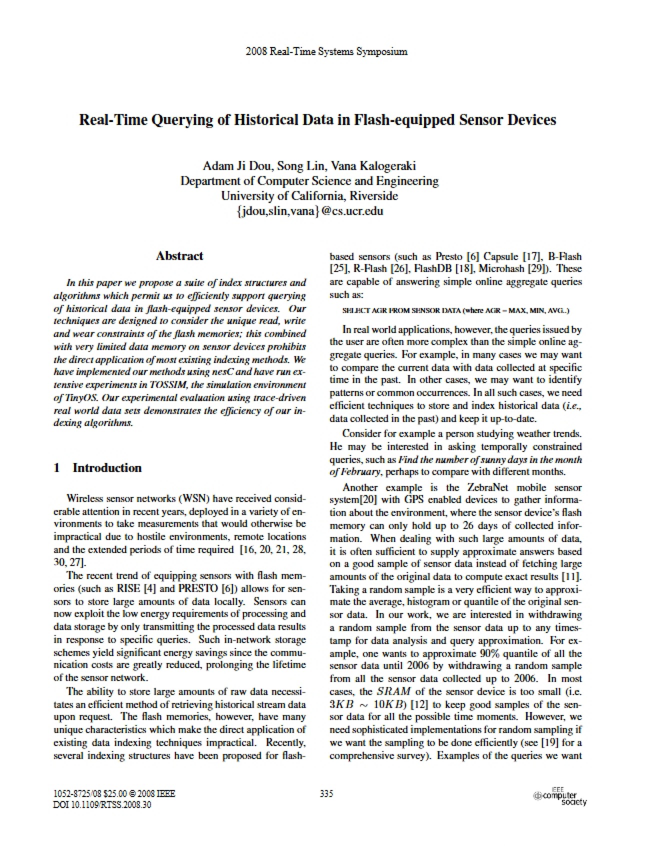 Historical Data Real-Time Querying