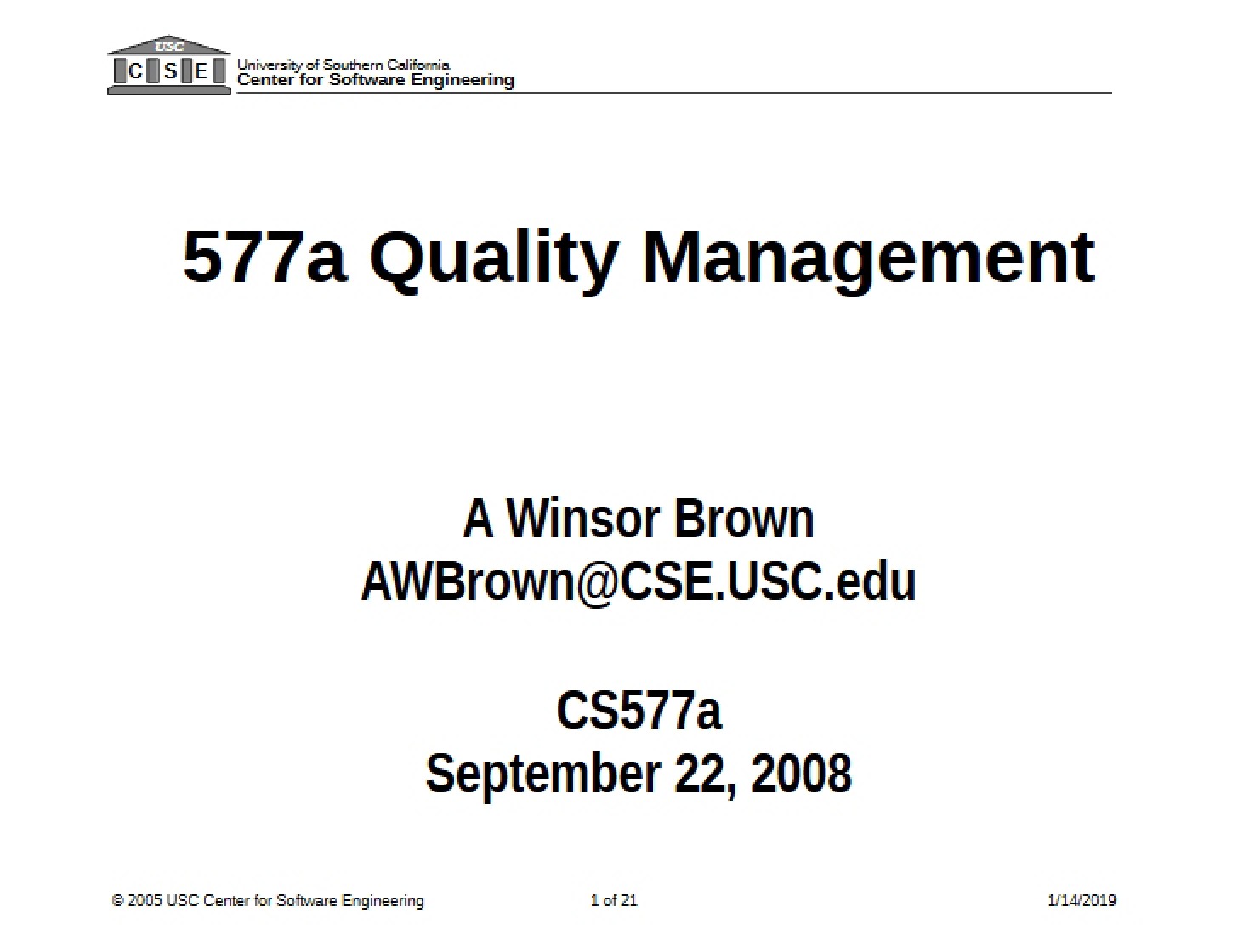 Quality Management v1 (EC-12b)