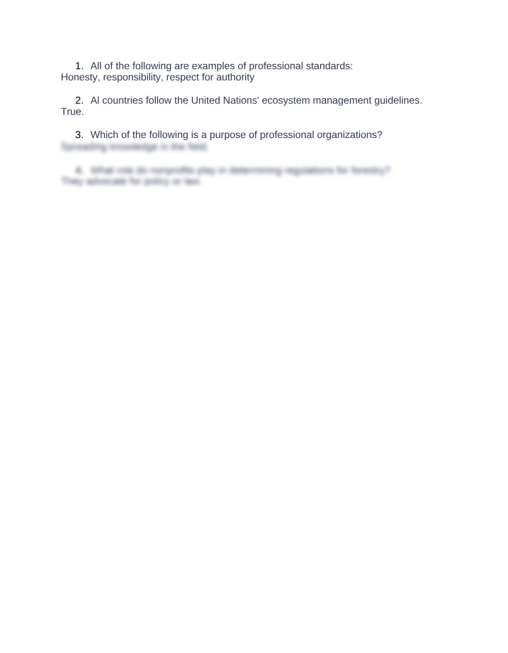 Professional Standards - Honesty, Responsibility, and Respect