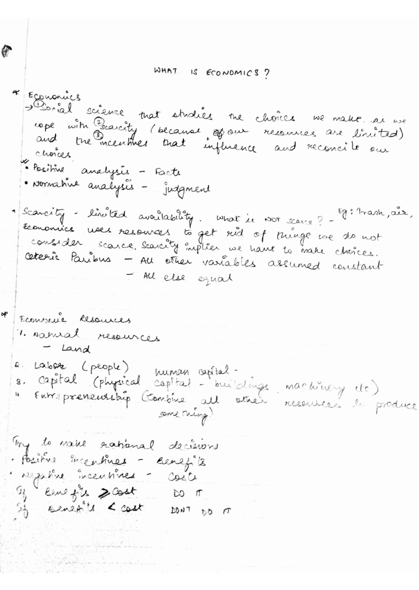 Microeconomics Overview