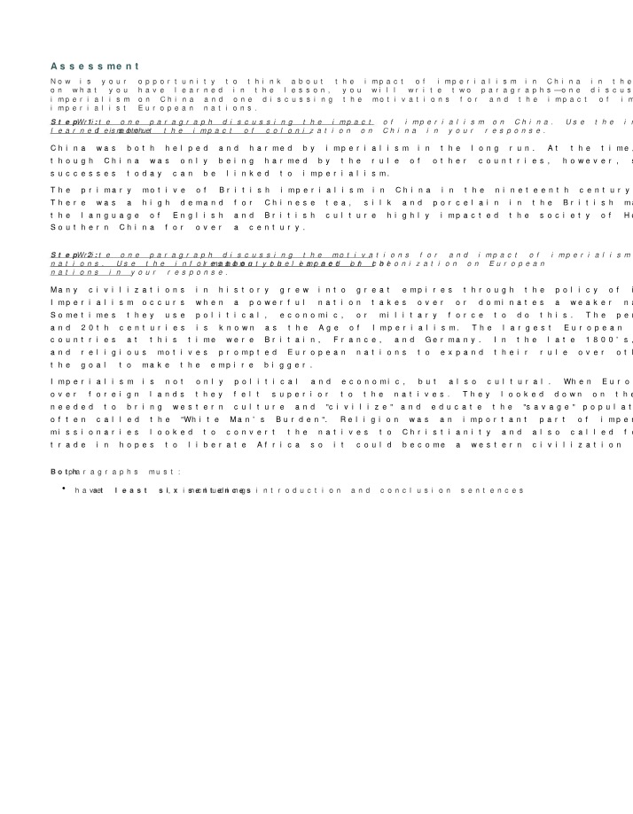 World History - Imperialism (Danny)