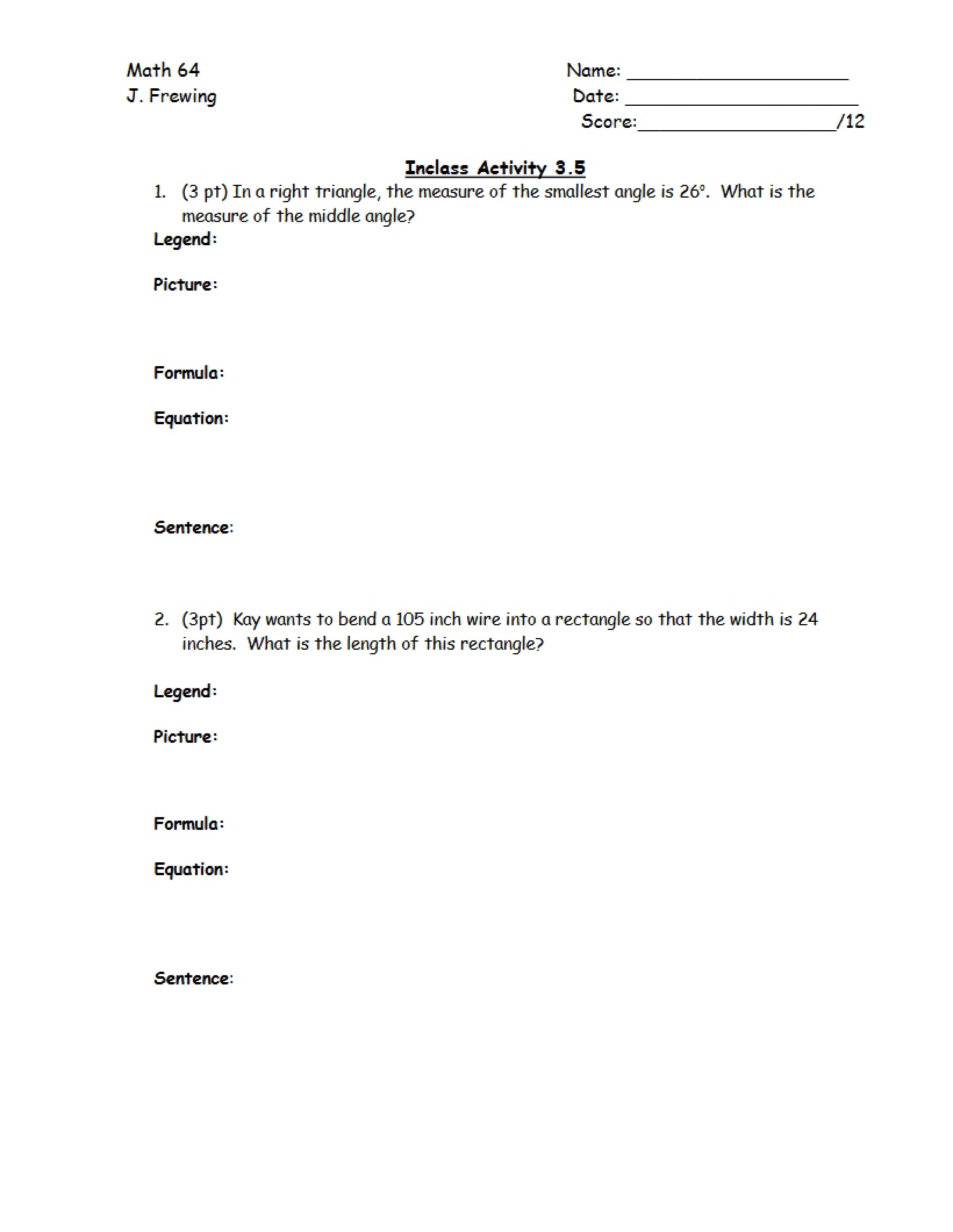 Guide for Pre-Algebra