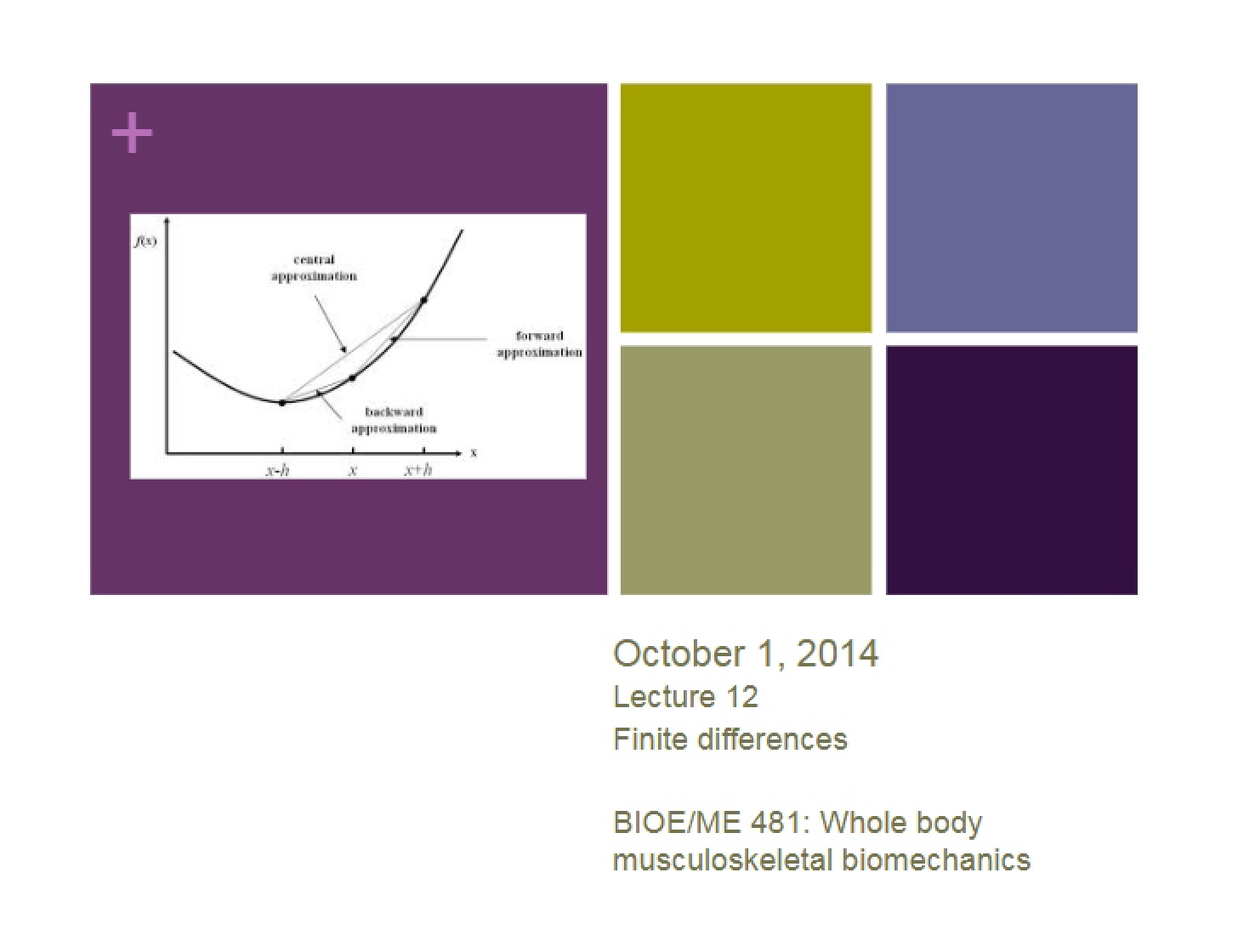 Lecture 12 Fall 2014