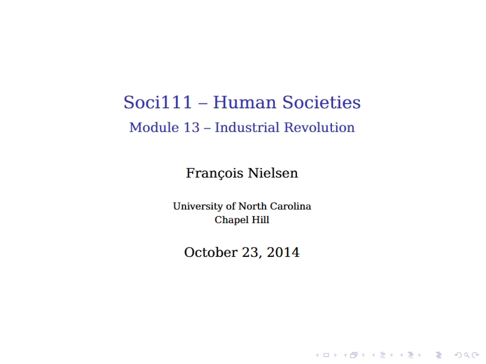 Industrial Revolution (Module 13)