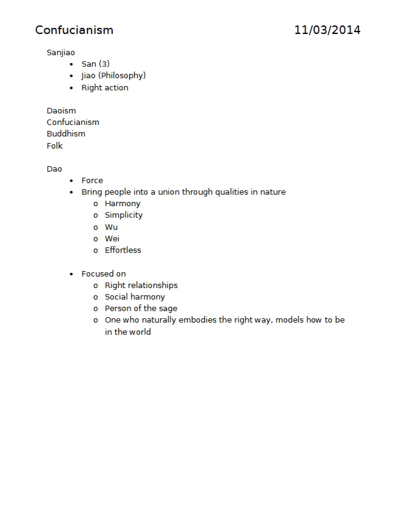 Philosophy of Confucianism