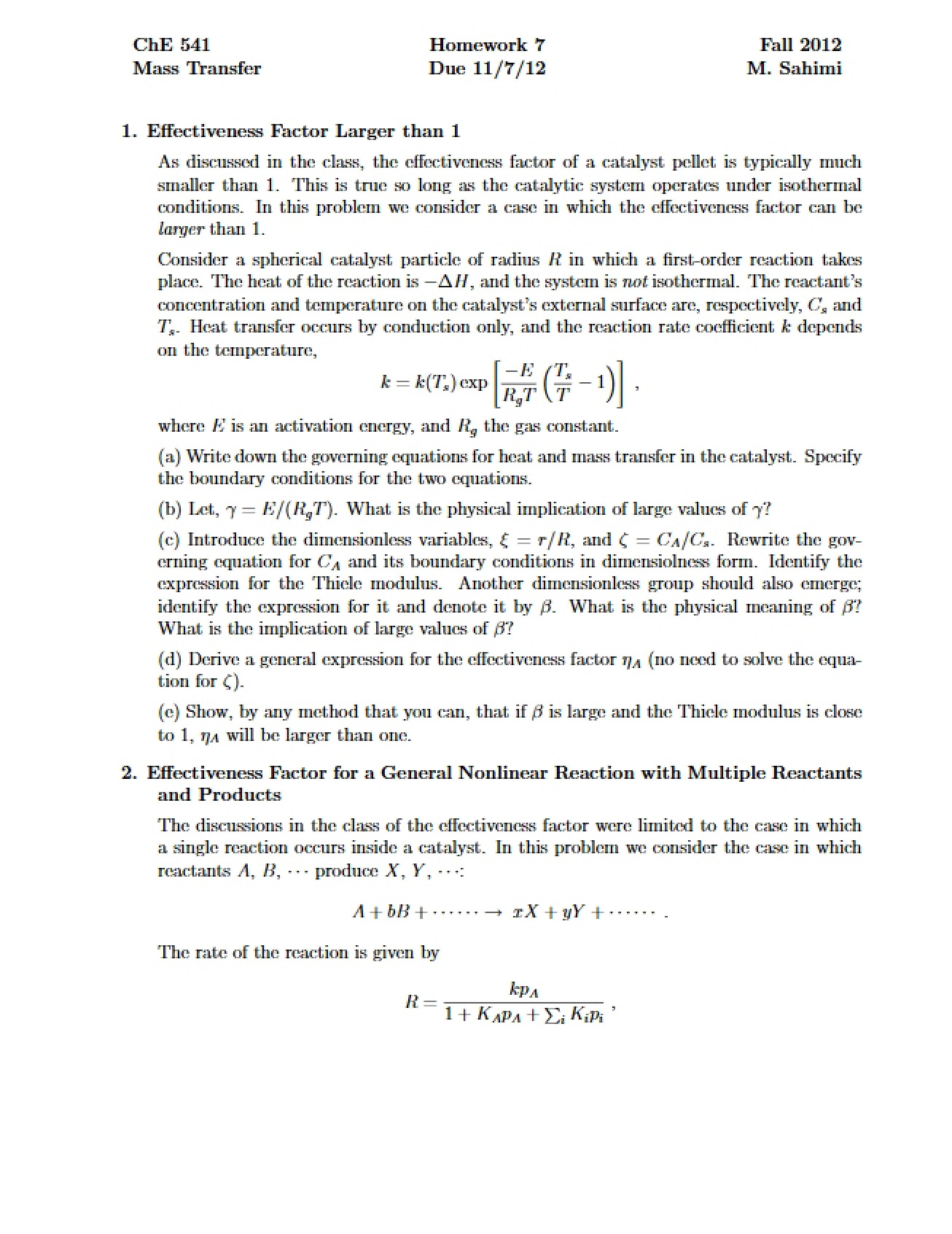 Homework Assignment Seven
