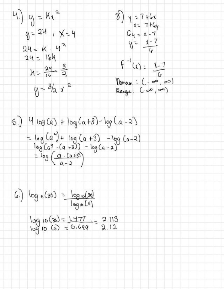 Practice Problems for MA140 Final Exam